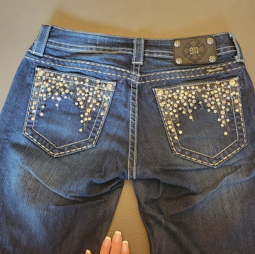 Miss Me Jeans Beaded Design Size 29